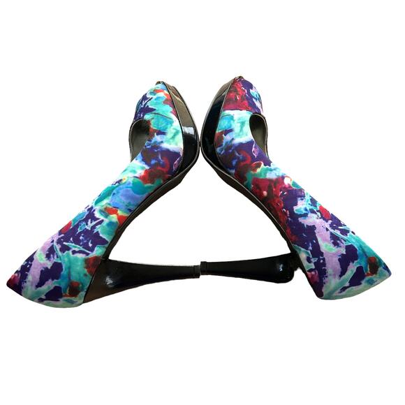 Style & Co Celine Purple Magic Peep Toe Platform High Heel Size 6 EUC - Picture 3 of 7